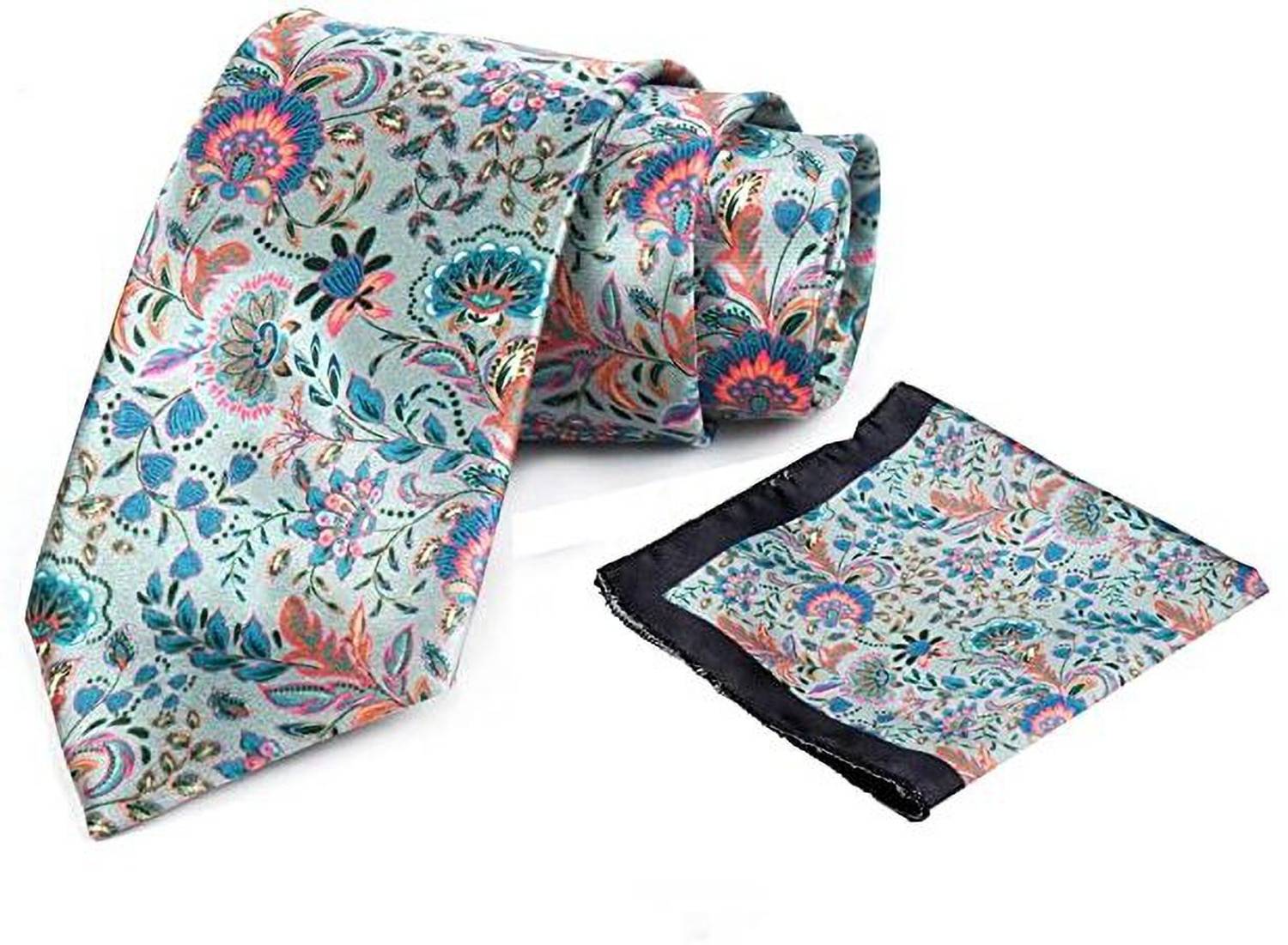 AXLON Silk Cufflink & Tie Pin Set