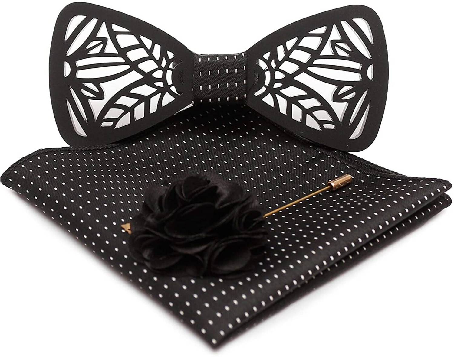 AXLON Silk Cufflink & Tie Pin Set