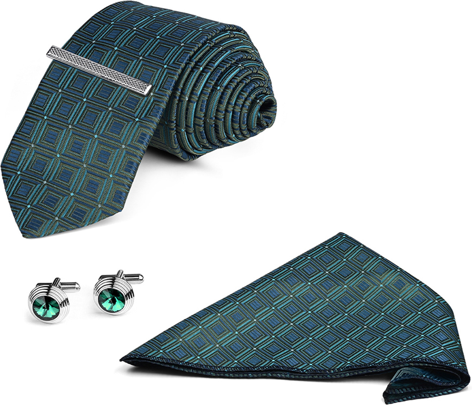 Image of LOUIS STITCH Silk Tie & Cufflink
