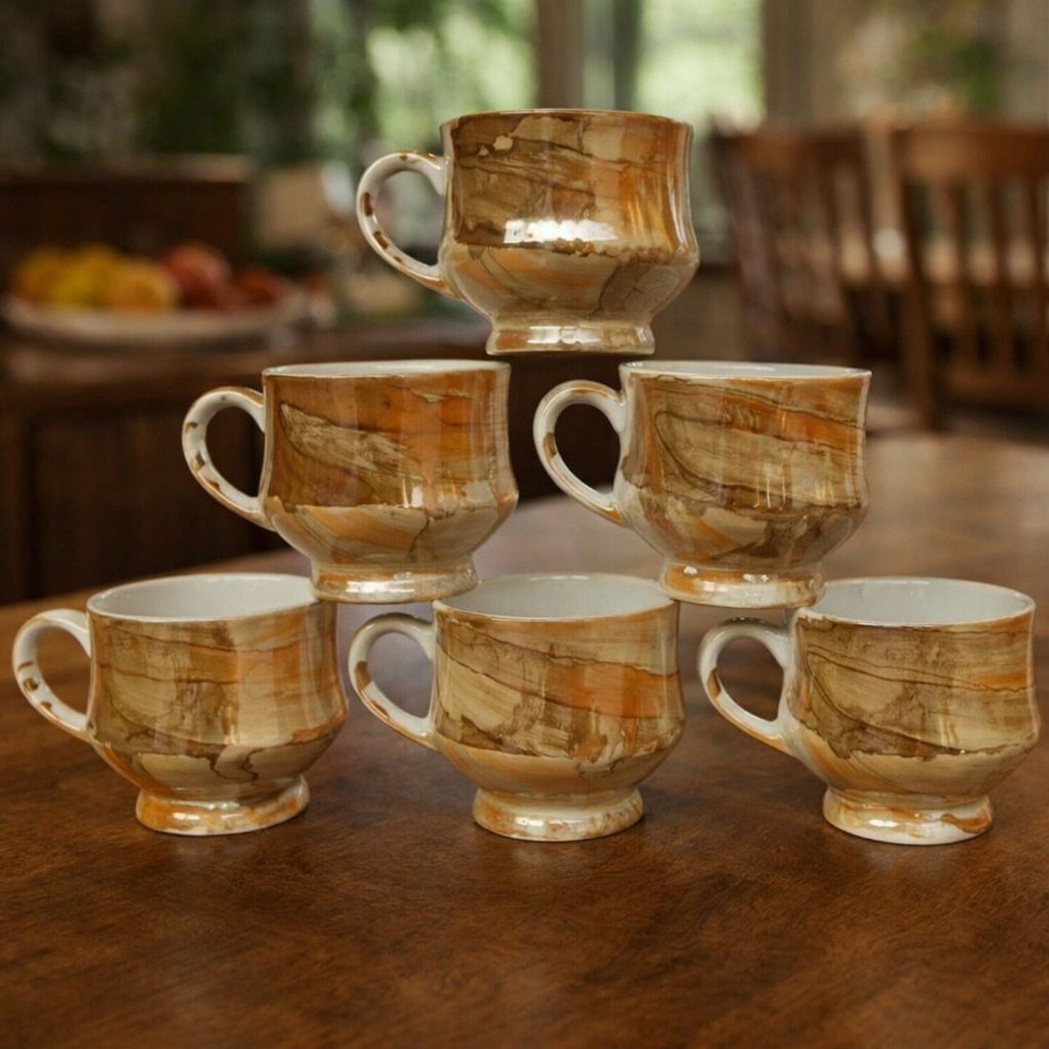 Image of Flipkart SmartBuy Pack of 6 Bone China Premium Tea coffee Cups Set of 6 | Coffee Mugs for Home Office
