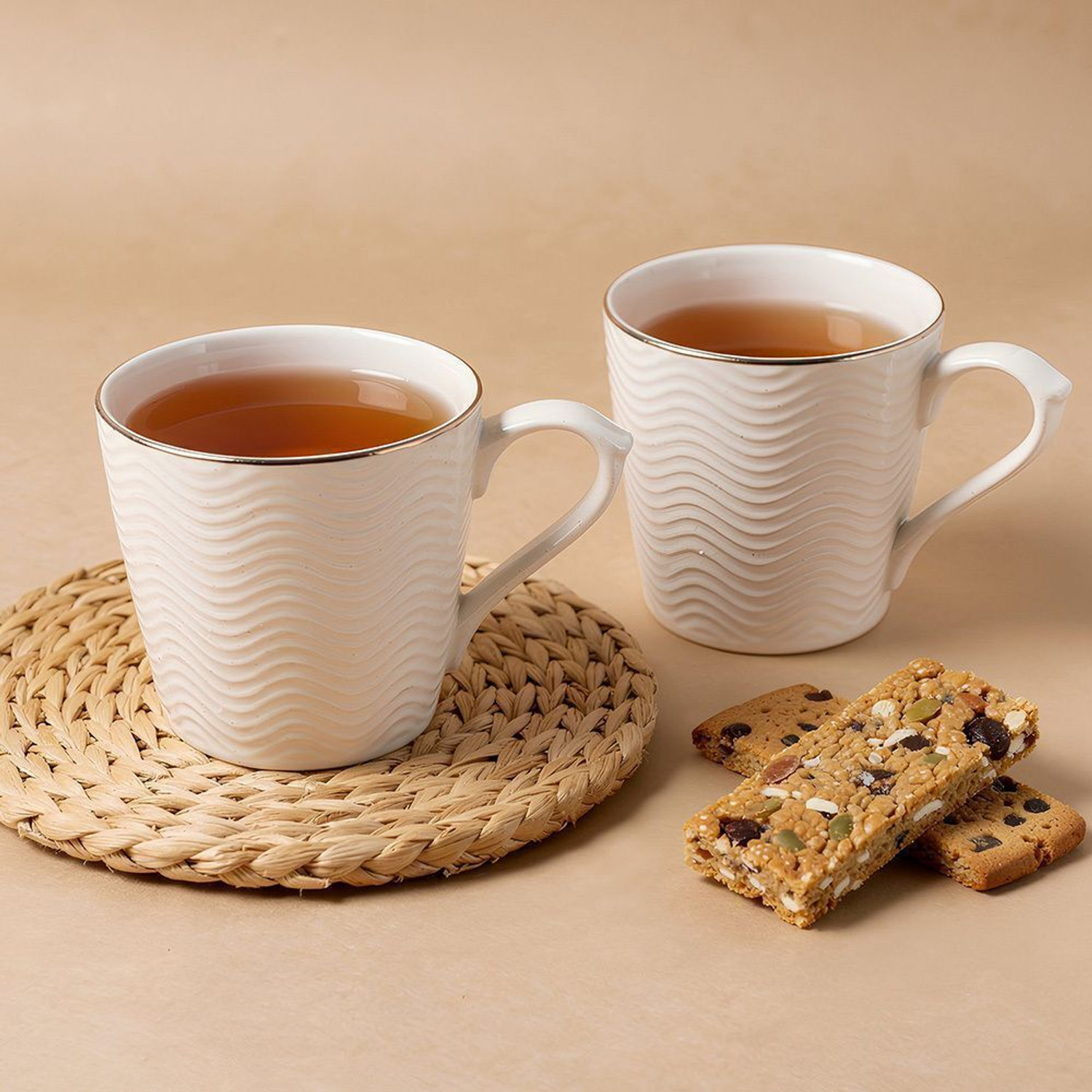 Image of UPC Pack of 6 Ceramic Premium Cup Set, Tea Cup Set, Tea Set Or Coffee Cup For kitchen. (White, Cup Set)
