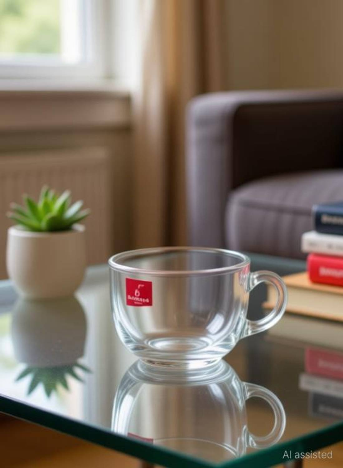 BuyOnTrendy Pack of 6 Glass lemon tea cup 75ML