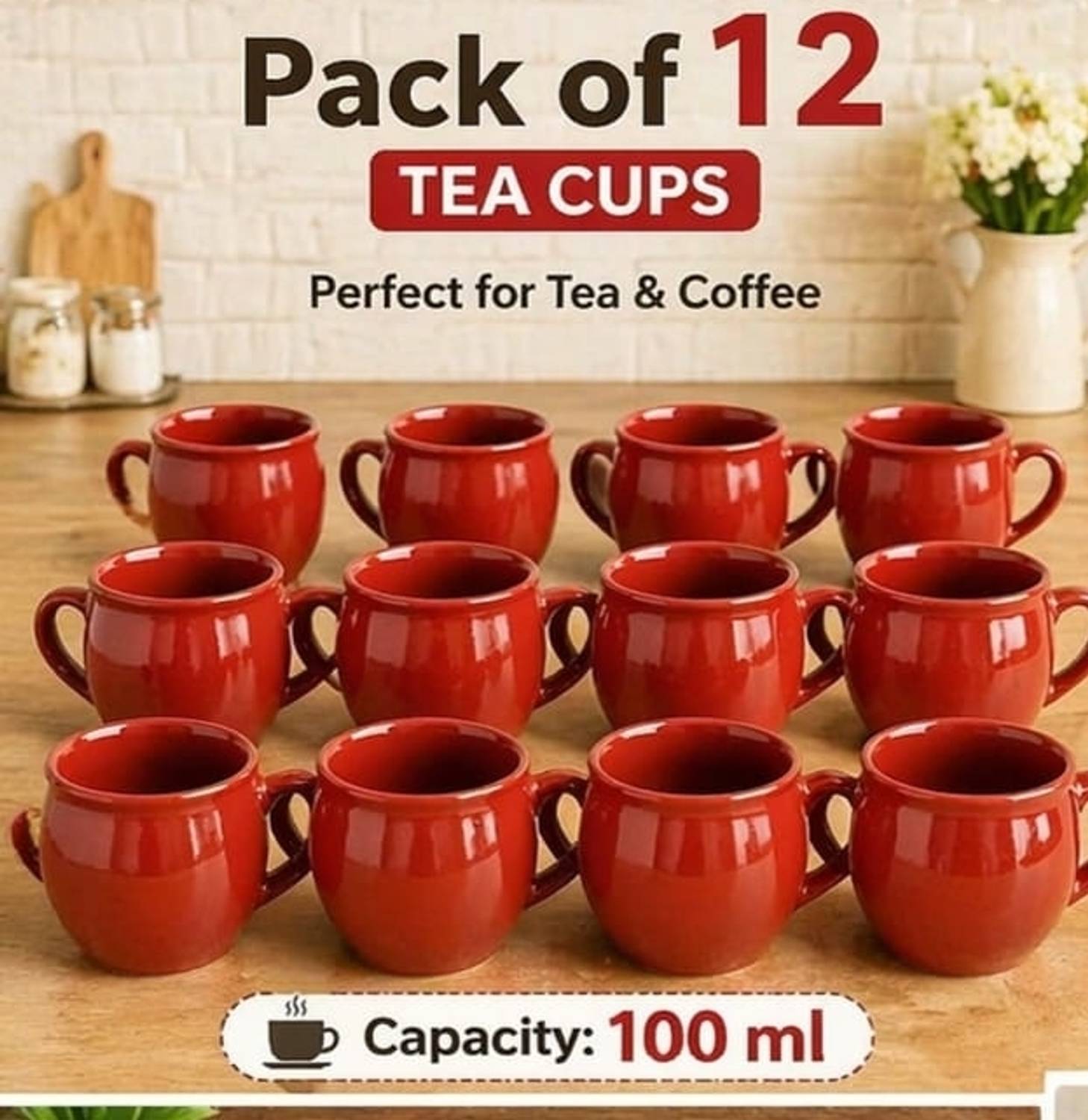 Buddha caremic Pack of 12 Ceramic tea cup and coffee cup