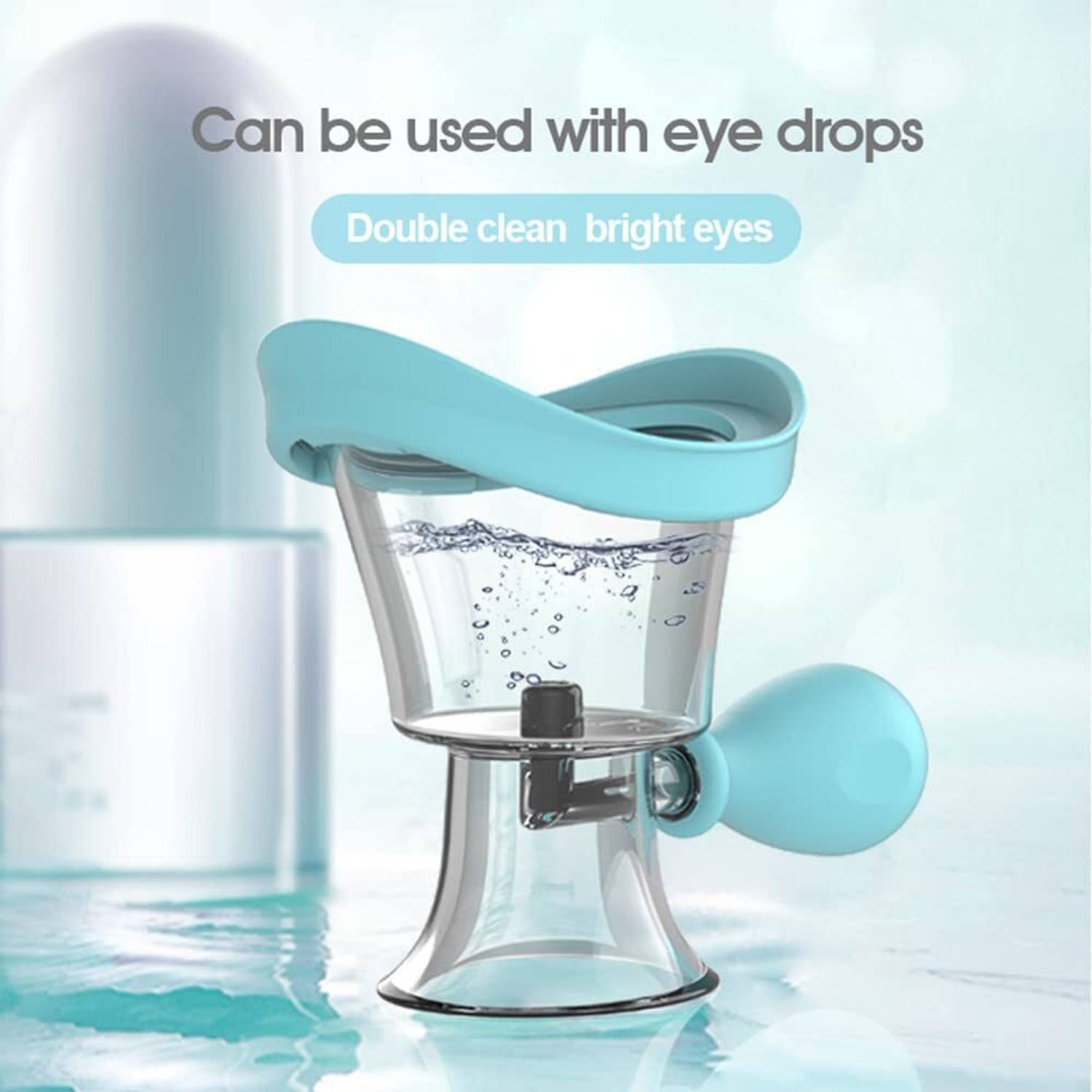 AAKIKI Pack of 1 Silicone Travel Eye Rinse Eye Cleaner Tool