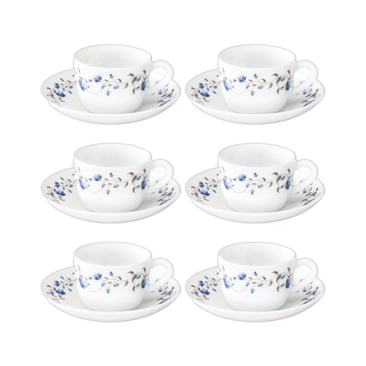 Larah by Borosil Pack of 12 Opalware Helena