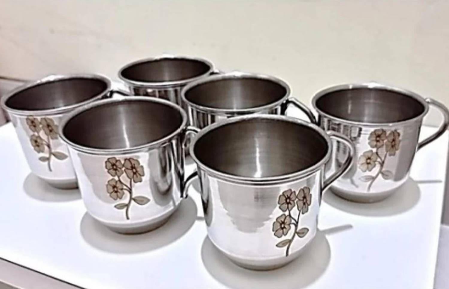 akashmetal Pack of 6 Stainless Steel