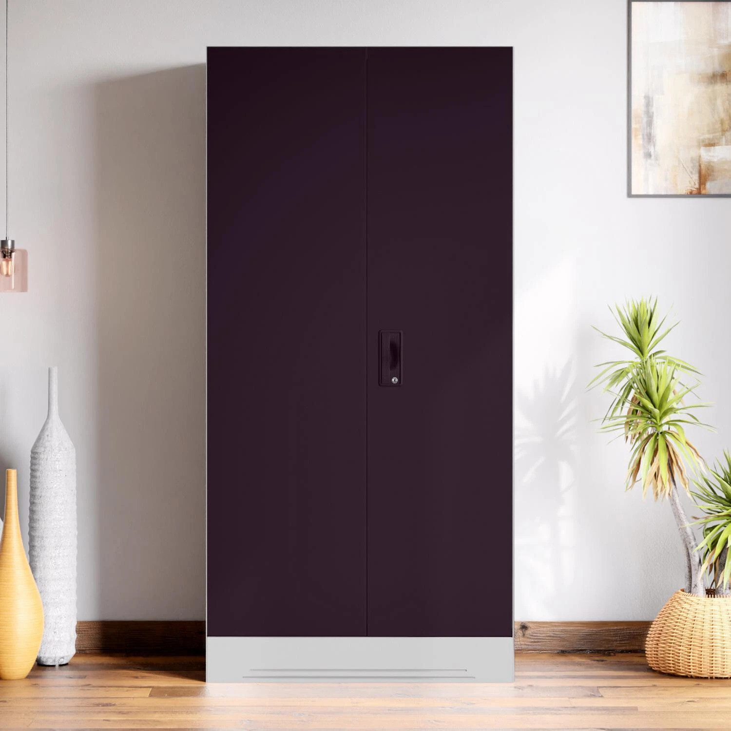 Image of Interio by Godrej Slimline 2 Door with Locker Metal Almirah