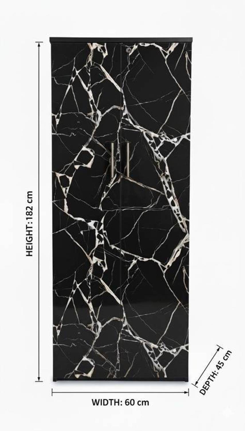 ayat wooddesigns Engineered Wood Almirah Black - Image 4