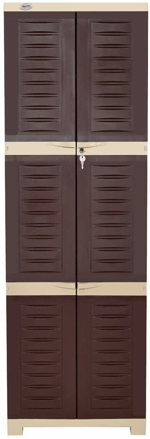 Image of Supreme Fusion-03, Plastic Almirah For Storage-G.Brown Plastic Cupboard