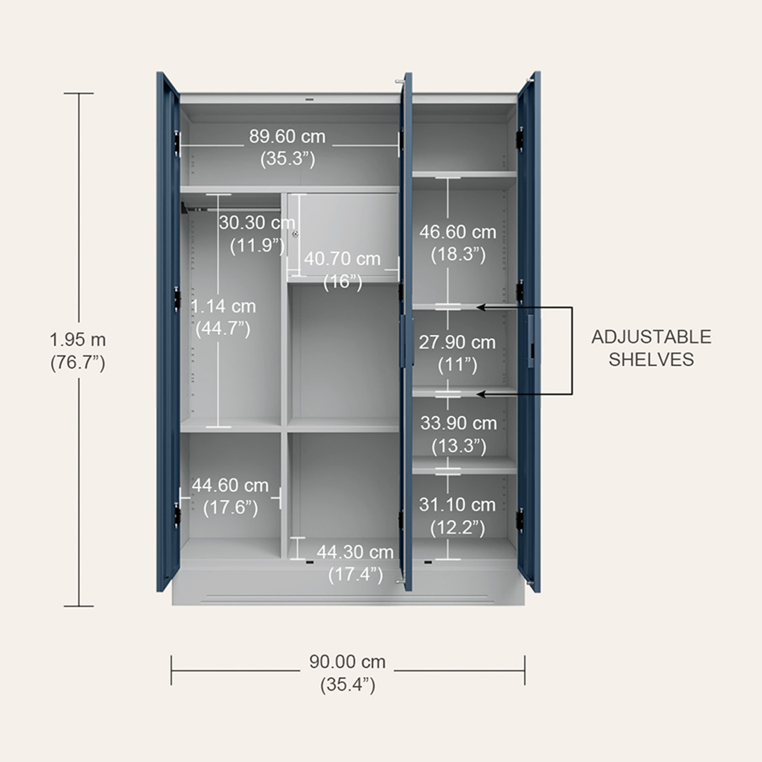 Image of Interio by Godrej cupboard-almirah Metal Almirah