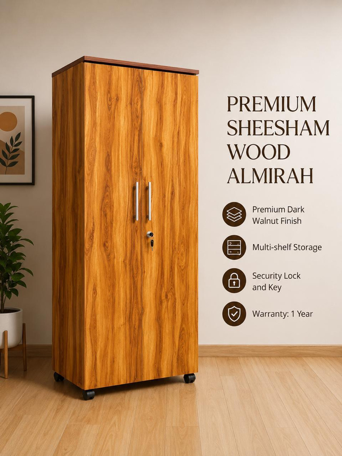 Image of ayat wooddesigns Engineered Wood Almirah