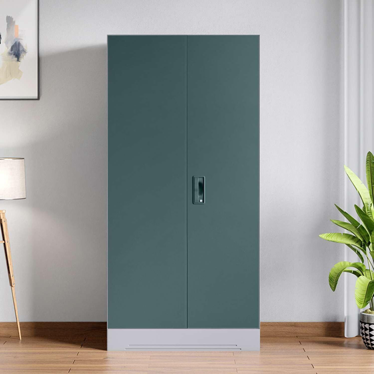 Image of Interio by Godrej Slimline 2 Door with 4 Shelves Metal Almirah