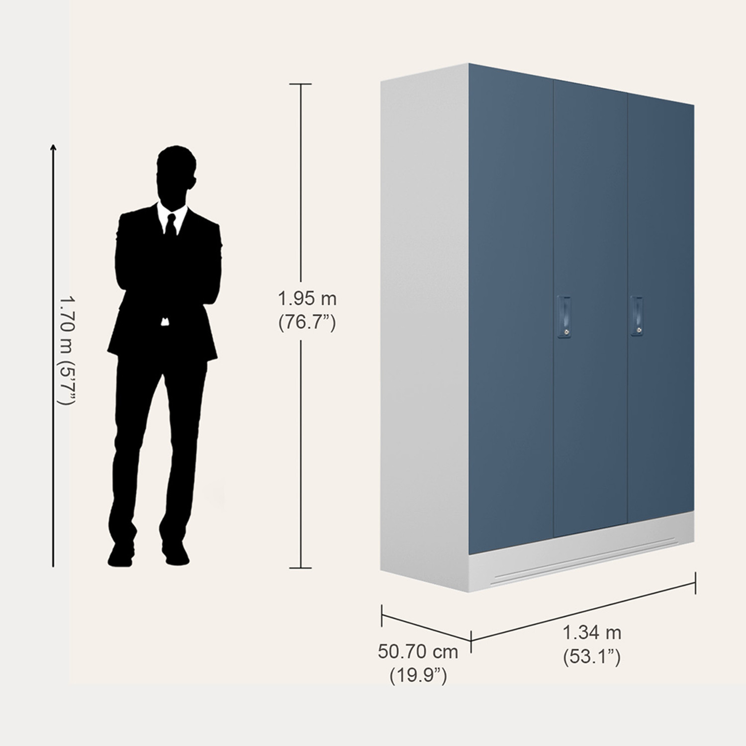 Image of Interio by Godrej cupboard-almirah Metal Almirah