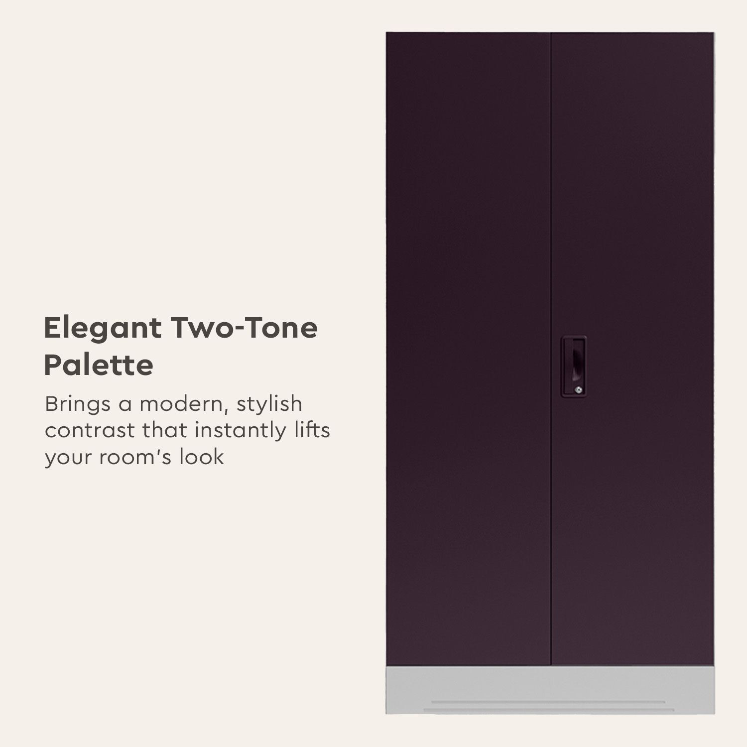 Image of Interio by Godrej Slimline 2 Door with Locker Metal Almirah