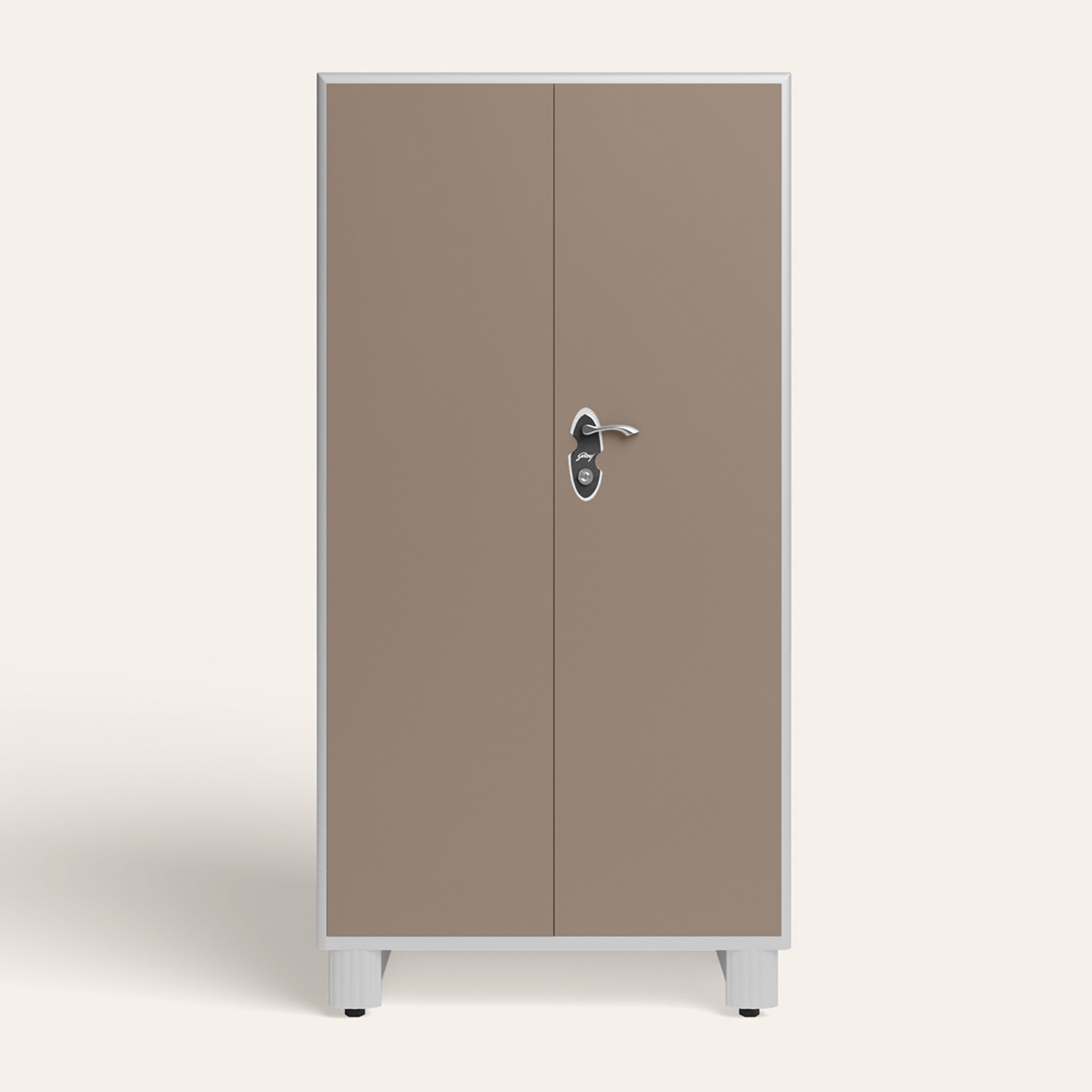 Image of Interio by Godrej Wardrobe H1 2-Door Metal Almirah