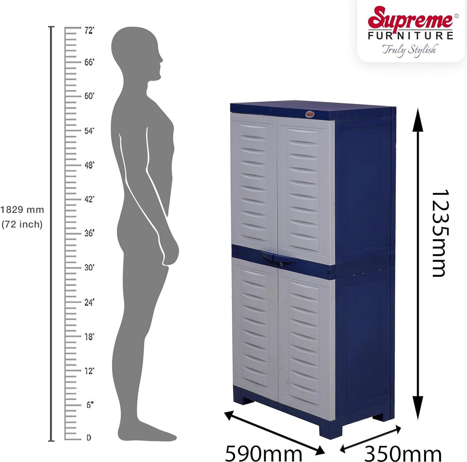 Image of Supreme Plastic Almirah