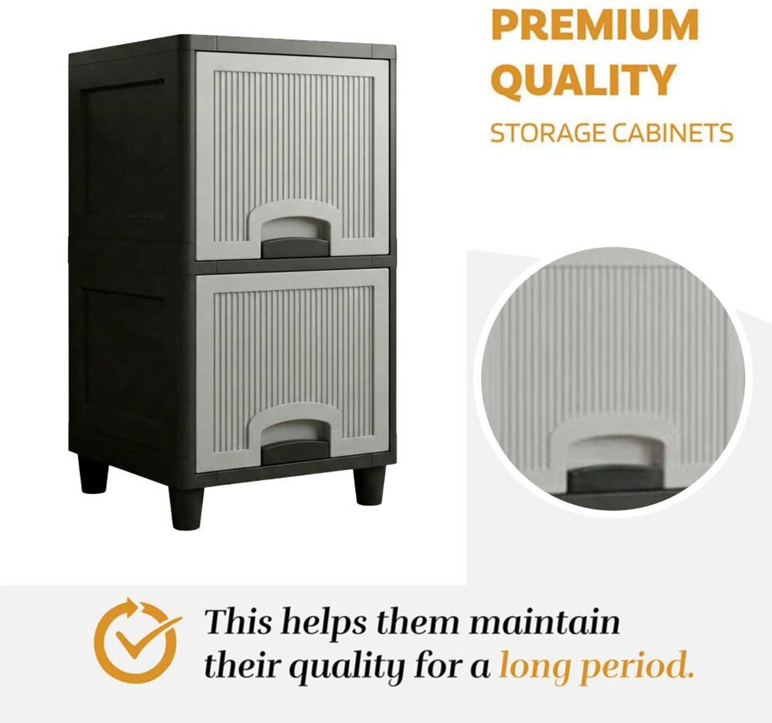 Image of ZUDAZ Multi-Layer Storage Cabinet Plastic Kitchen Cabinet