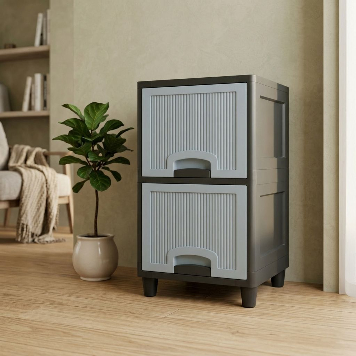 Image of MAXTID Multi Layer cabinet Plastic Free Standing Cabinet