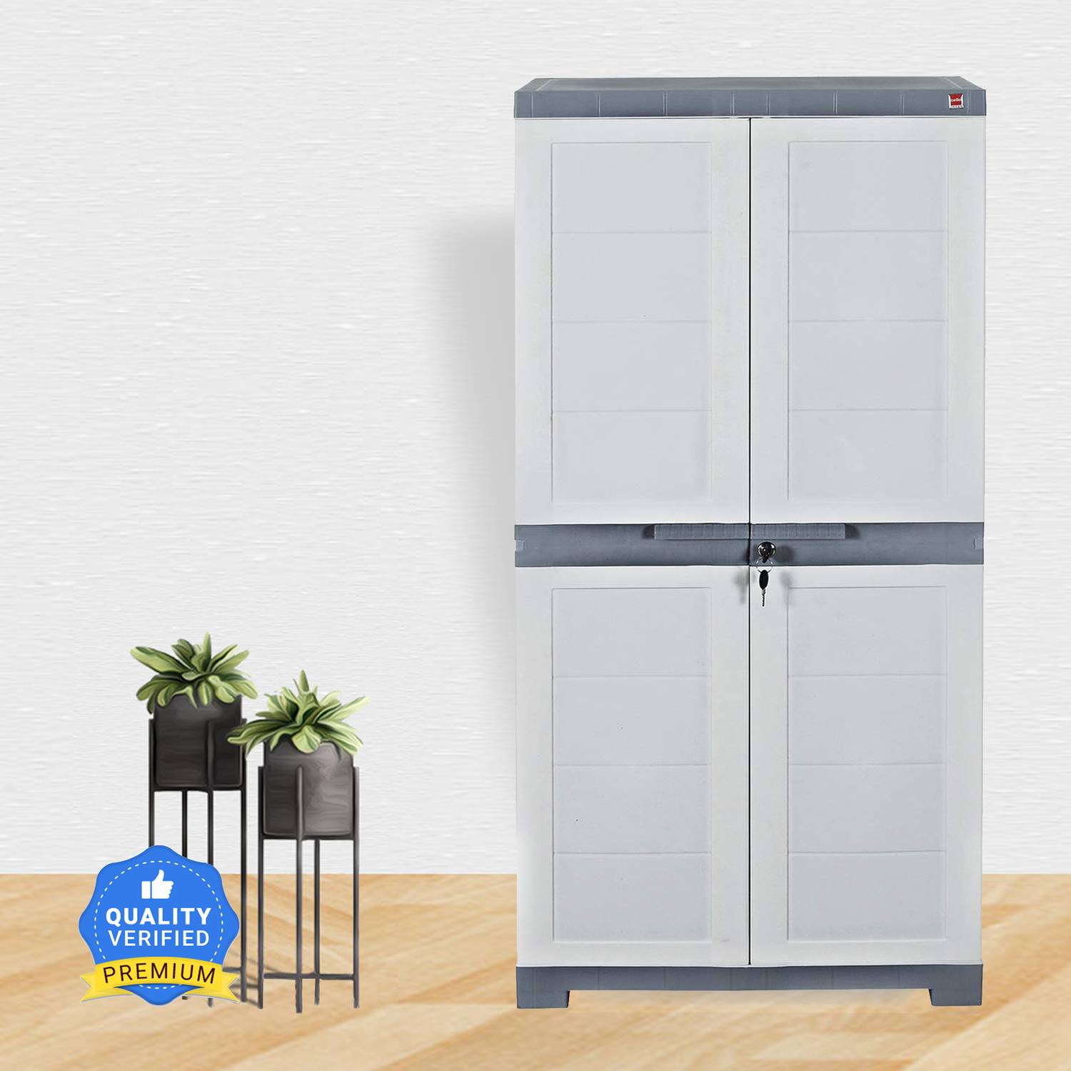 Cello White Plastic Cupboard