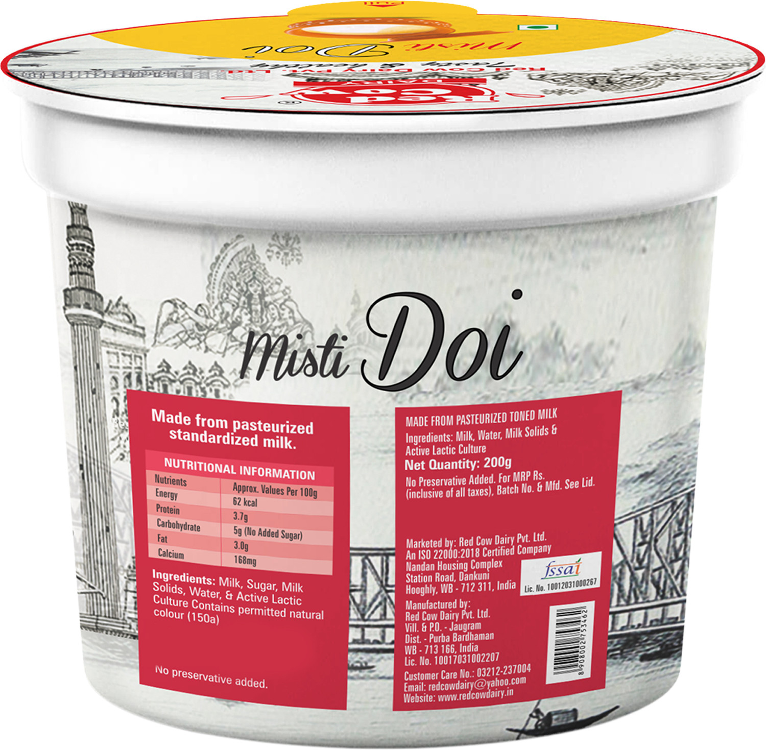 Image of RED COW Misti Doi Plain Curd