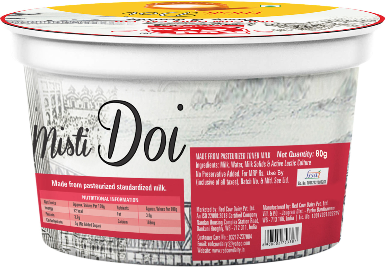 Image of RED COW Misti Doi Sweet Curd