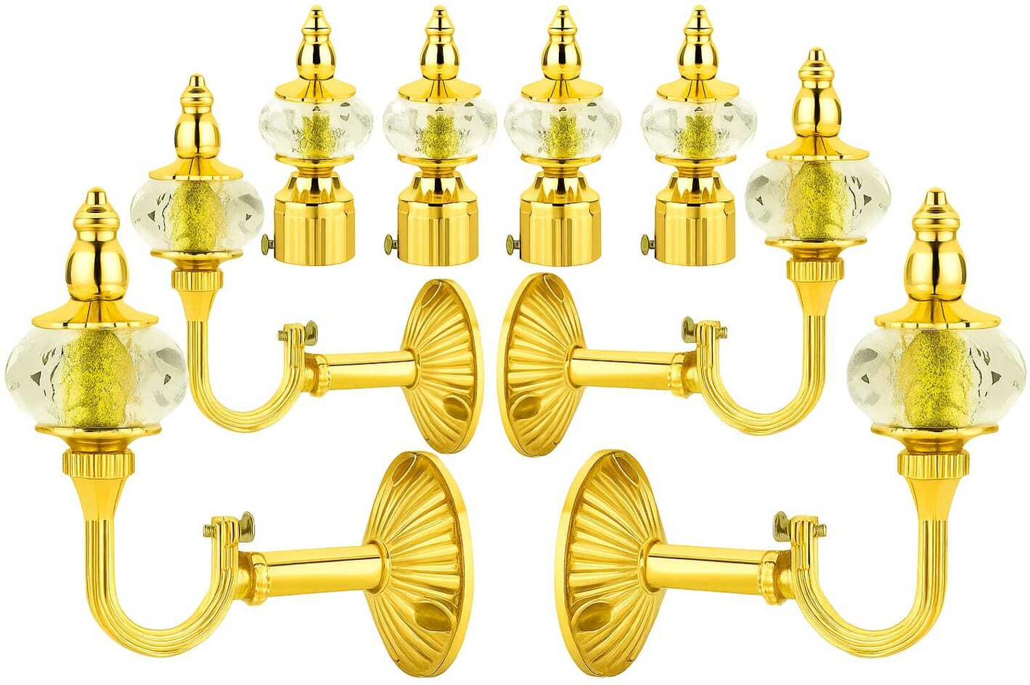 Image of DGI Gold Rod Rail Bracket Metal