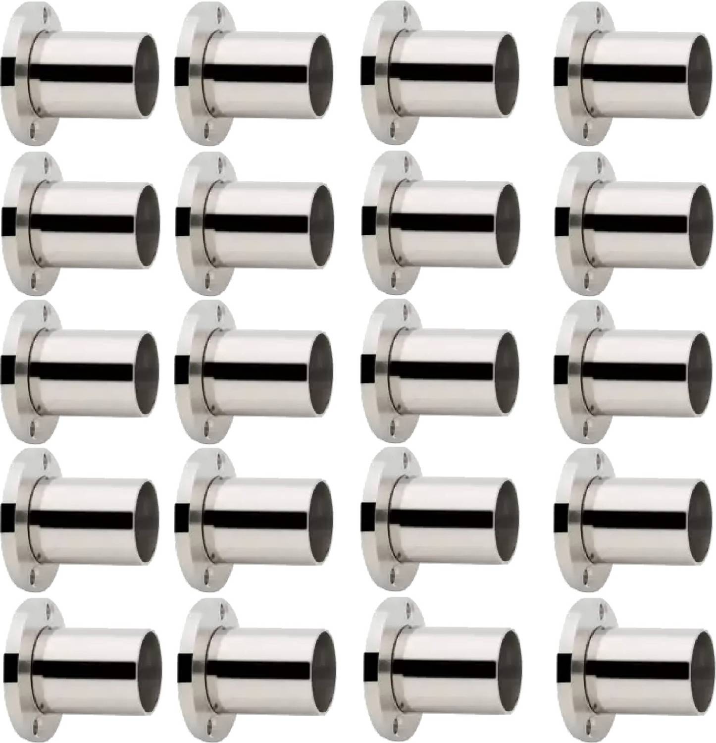 BUCKLER Silver Rod Rail Bracket, Curtain Knobs, Curtain Rods, Curtain Hooks Metal