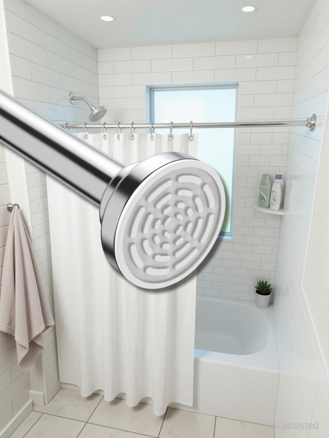 Image of Cantil Silver Curtain Rods