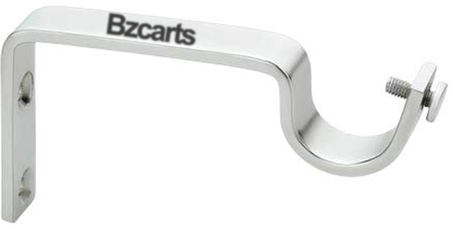 Image of Bzcarts Silver Rod Rail Bracket Metal (Pack of 16)