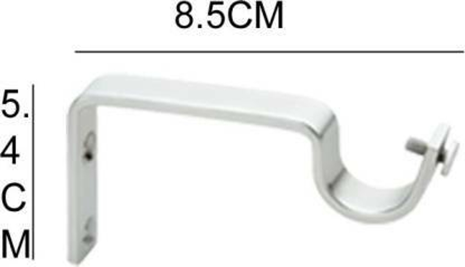 Image of Panthera Gold Rod Rail Bracket, Curtain Knobs Metal