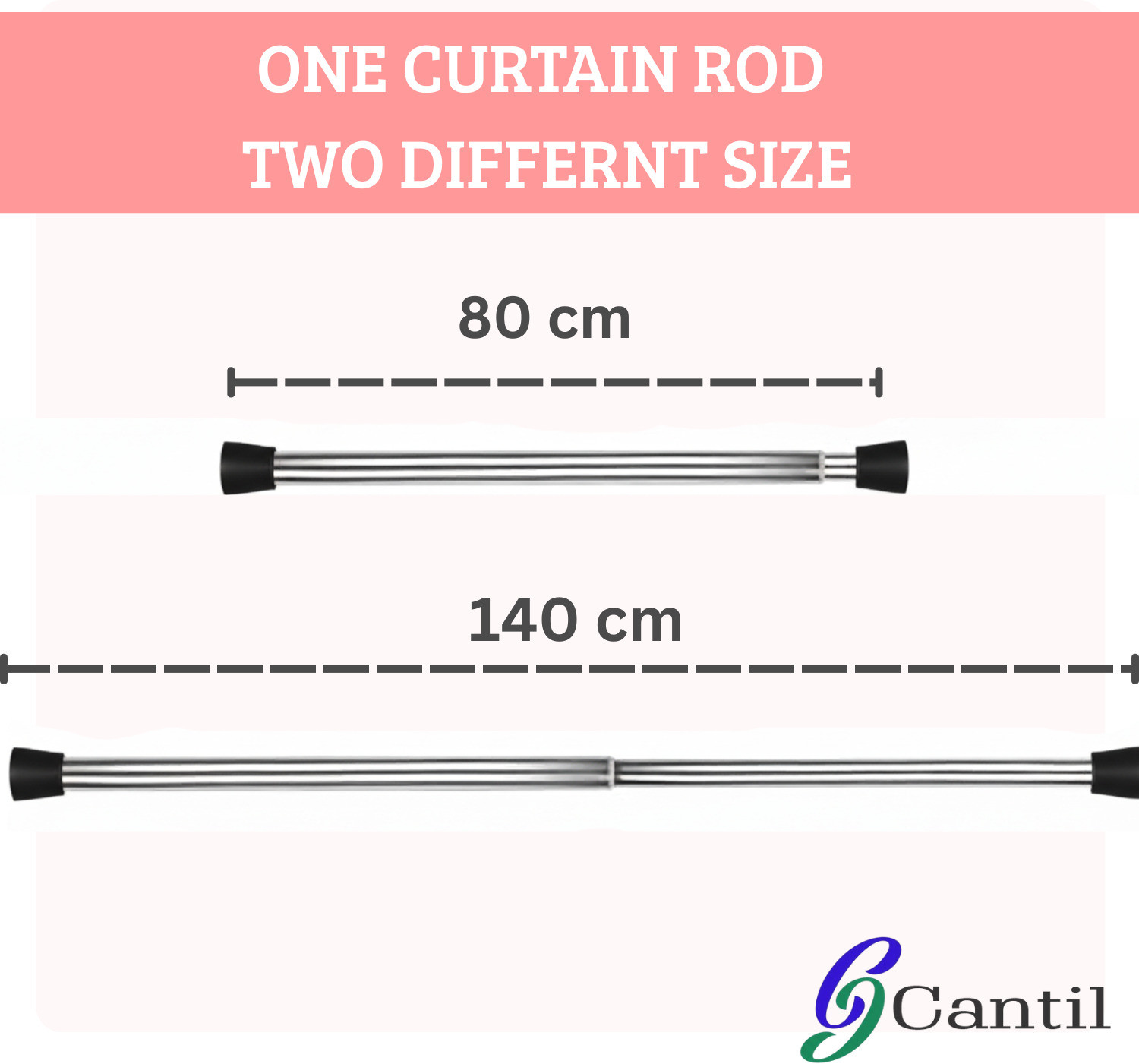 Image of Cantil Black Curtain Rods