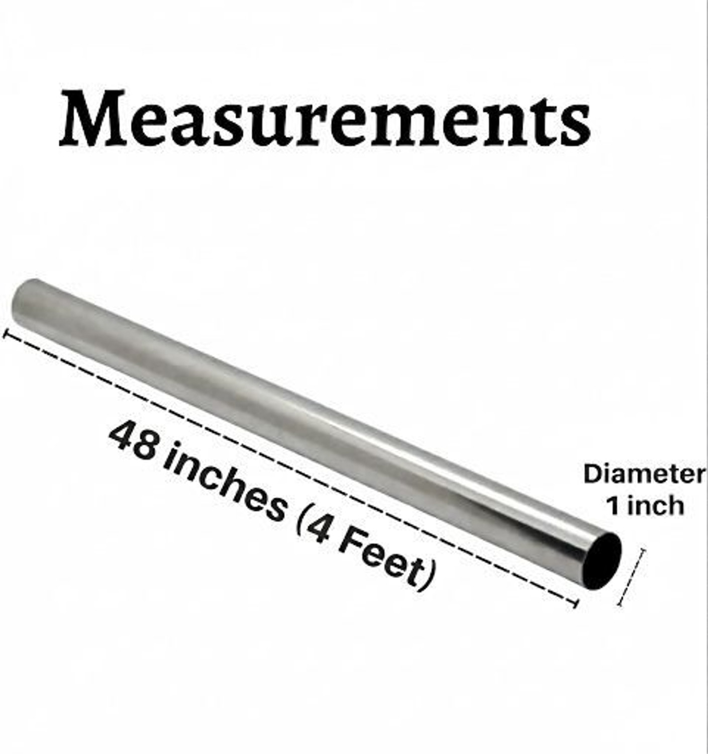 Image of QUXOZO Silver Curtain Rods Metal