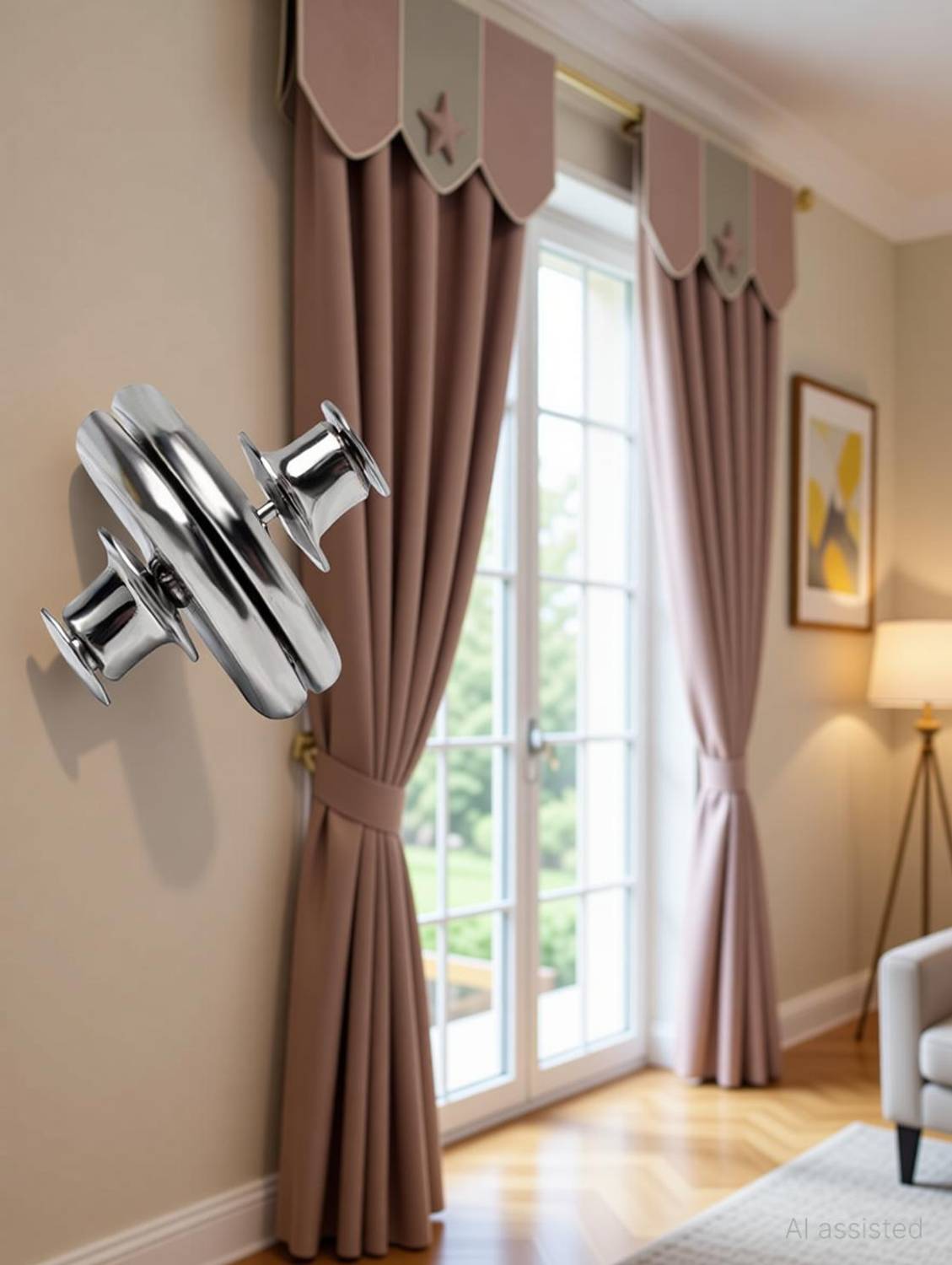 Amulakh Silver Curtain Hooks Metal