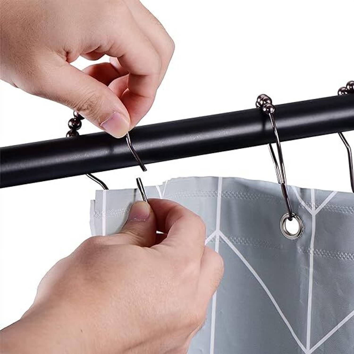 TAPAHPRIYAY 12pcs Shower Curtain Hook Rings - Image 5