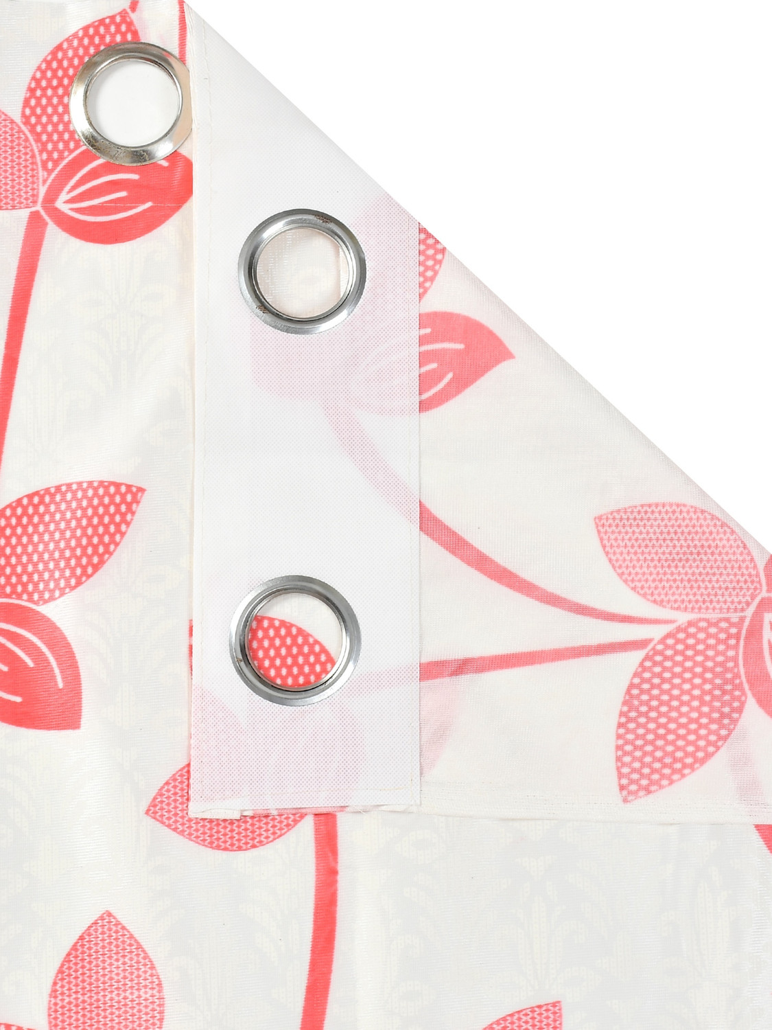 Image of kiara Creations 182 cm (6 ft) Shower Polyester Semi Transparent Curtain (Pack Of 3)