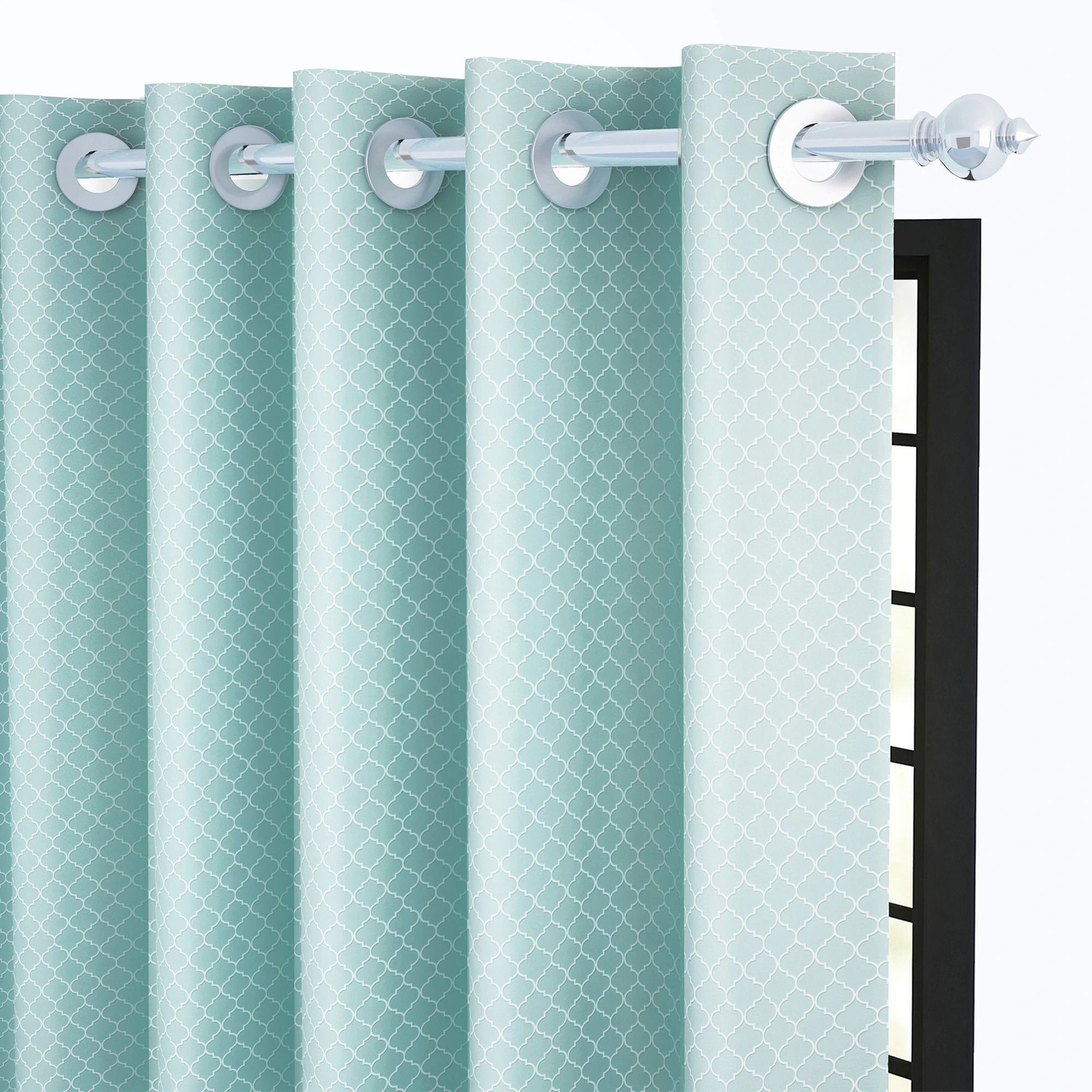 Image of Story@home 215 cm (7 ft) Door Jacquard Room Darkening Curtain Single Curtain