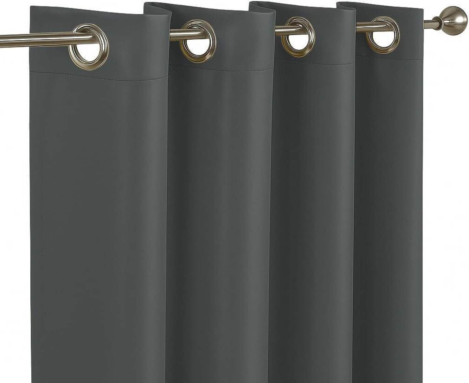 Image of LINENWALAS 152.4 cm (5 ft) Window Polyester Blackout Curtain (Pack Of 2)