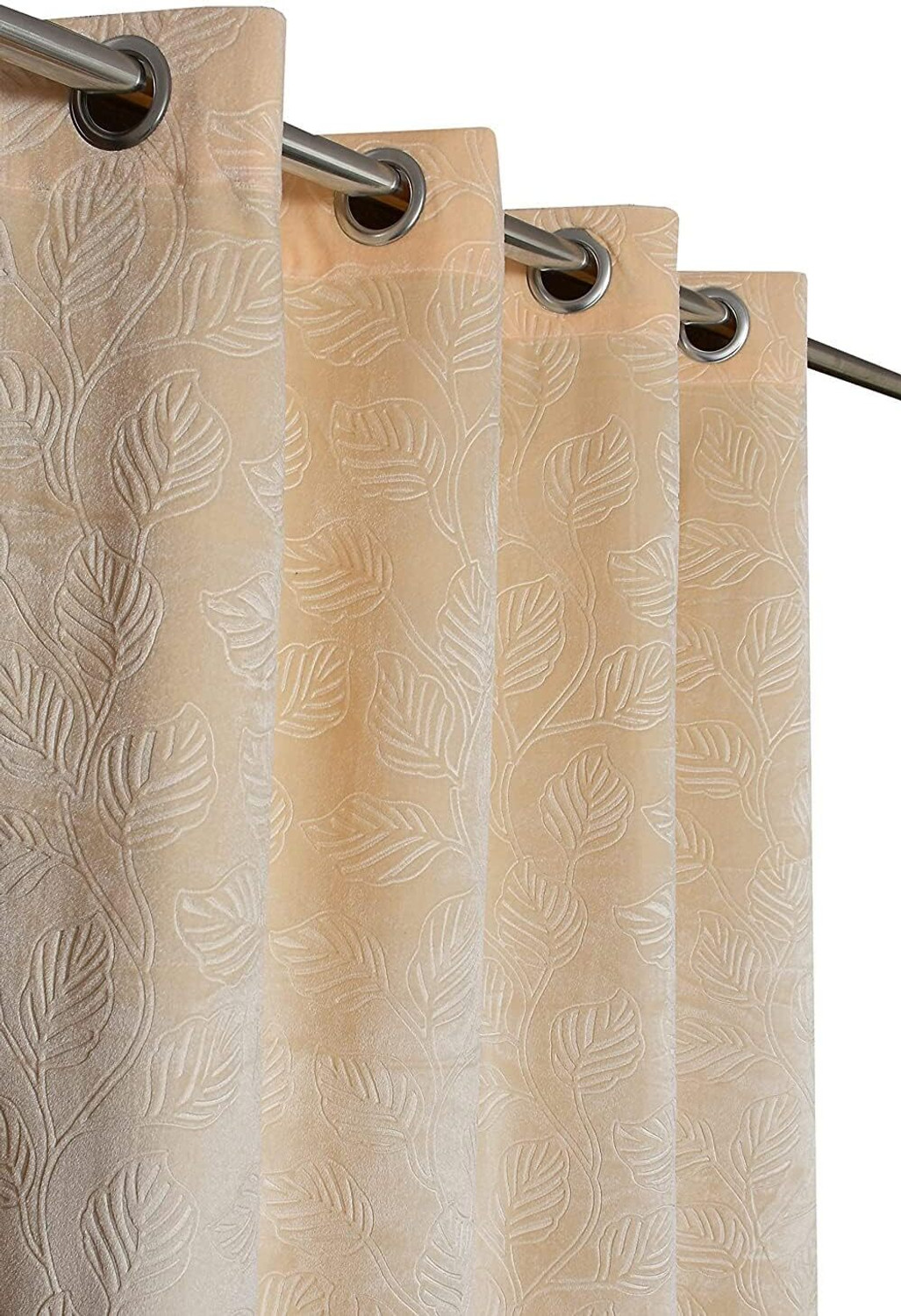 Image of Home Sazawat 213 cm (7 ft) Door Velvet Room Darkening Curtain (Pack Of 4)