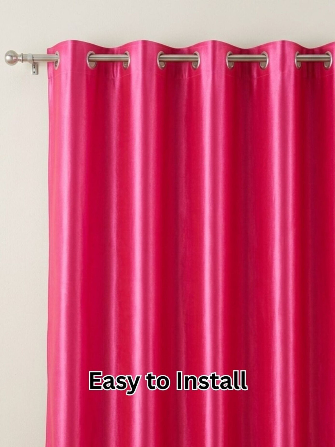 Image of Kanodia Poly Fab 152.4 cm (5 ft) Window Polyester Semi Transparent Curtain (Pack Of 3)