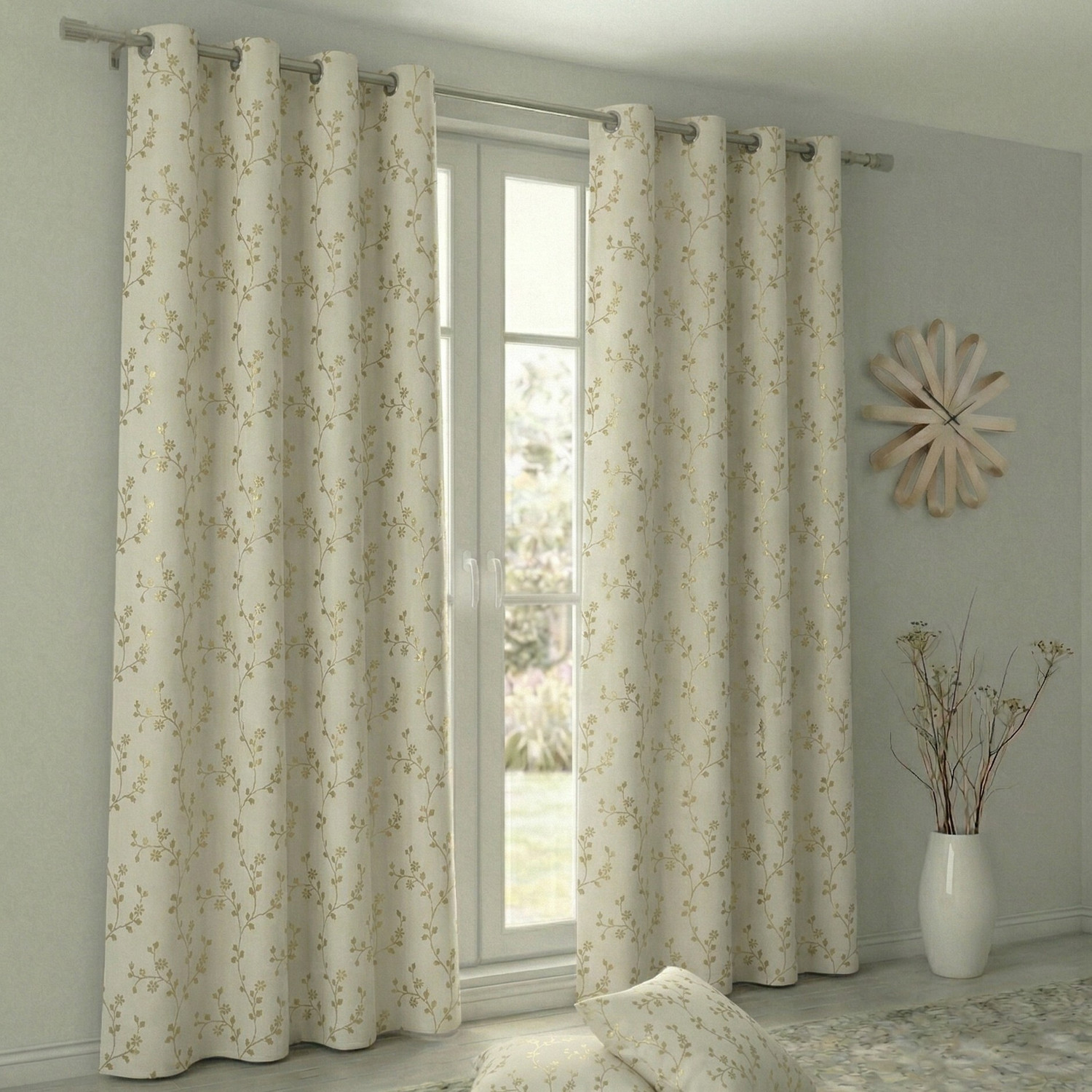 Image of Home Spark 183 cm (6 ft) Window Velvet Room Darkening Curtain (Pack Of 2)