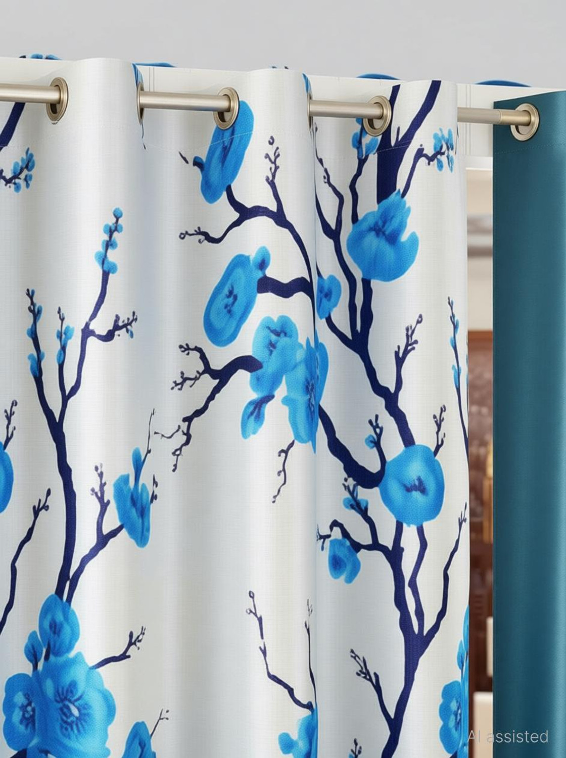 Image of Flipkart SmartBuy 214 cm (7 ft) Door Polyester Semi Transparent Curtain (Pack Of 3)