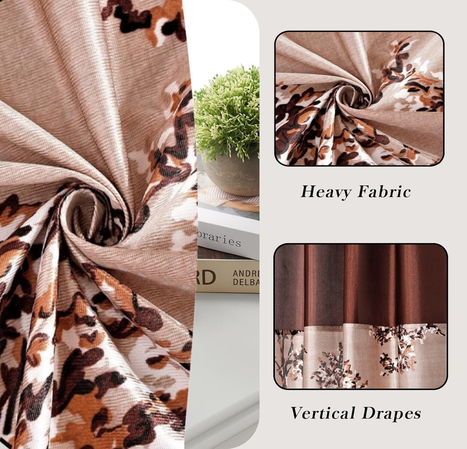 Image of DARSHANAM WORLD 152 cm (5 ft) Window Polyester Semi Transparent Curtain Single Curtain