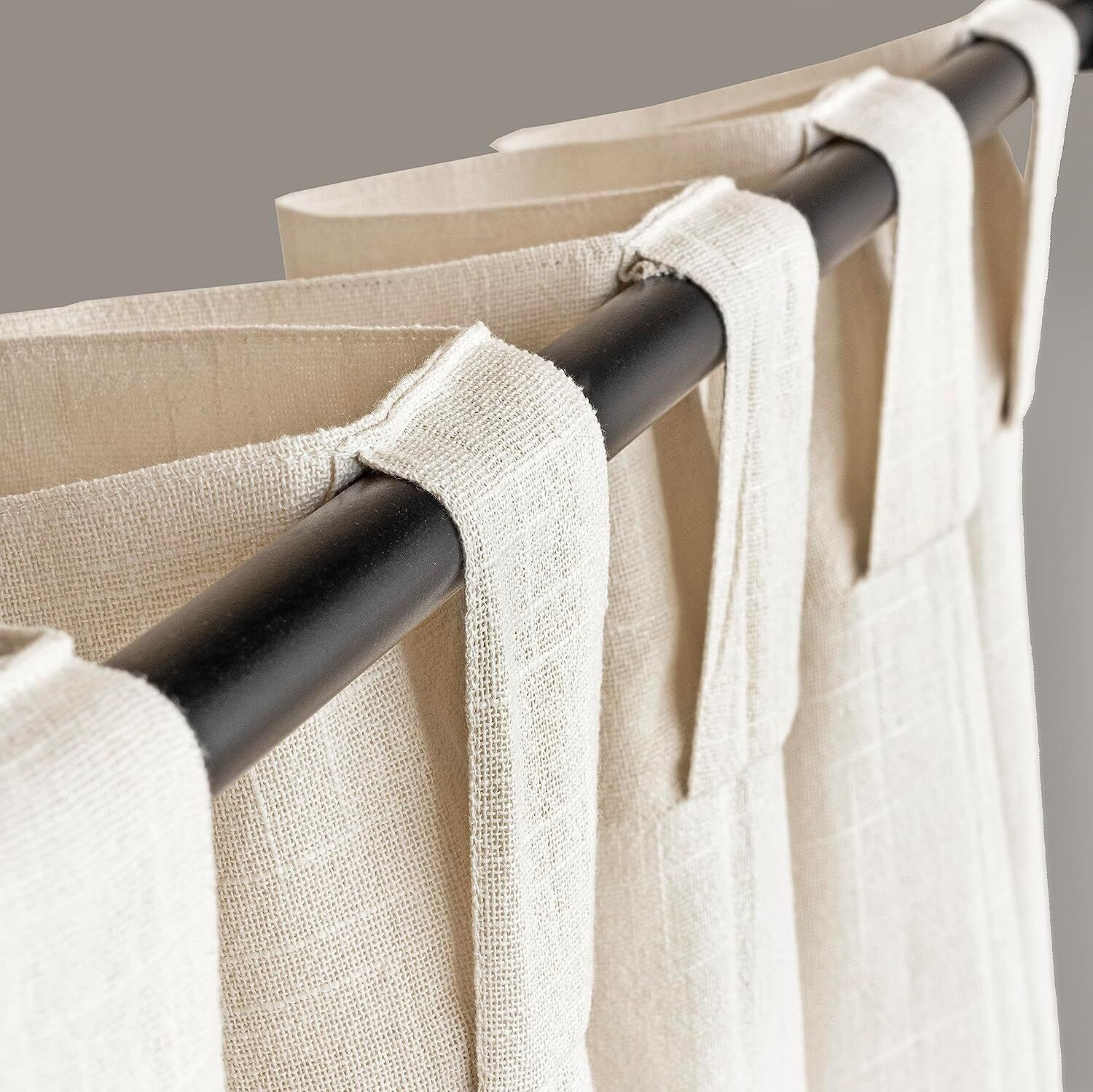 Image of LINENWALAS 274 cm (9 ft) Long Door Cotton Transparent Curtain (Pack Of 2)