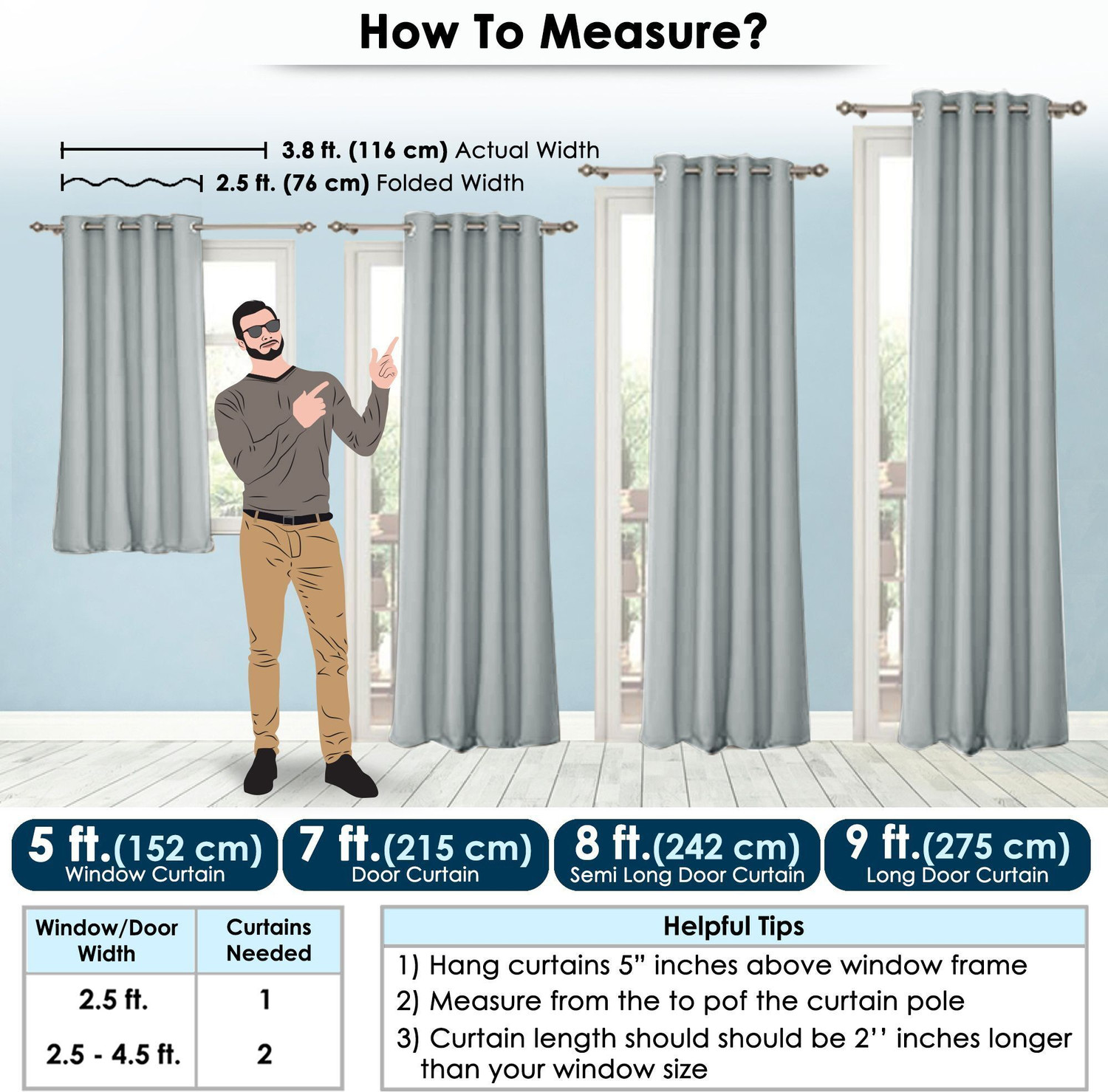 Image of Story@home 242 cm (8 ft) Shower Polyester, Silk Blackout Curtain (Pack Of 2)