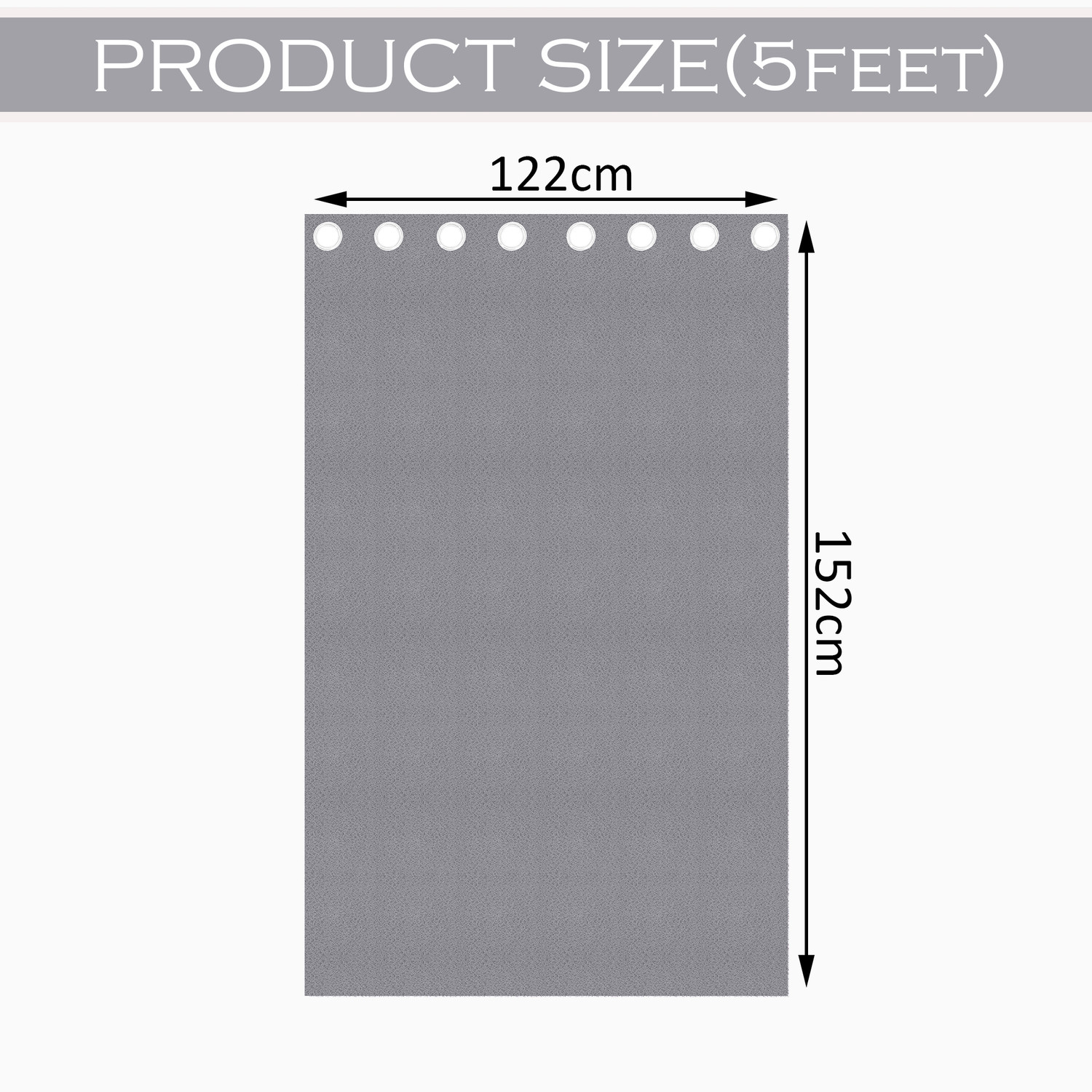 Image of HOMESTIC by Kuber Industries 152 cm (5 ft) Window Cotton Blackout Curtain (Pack Of 4)