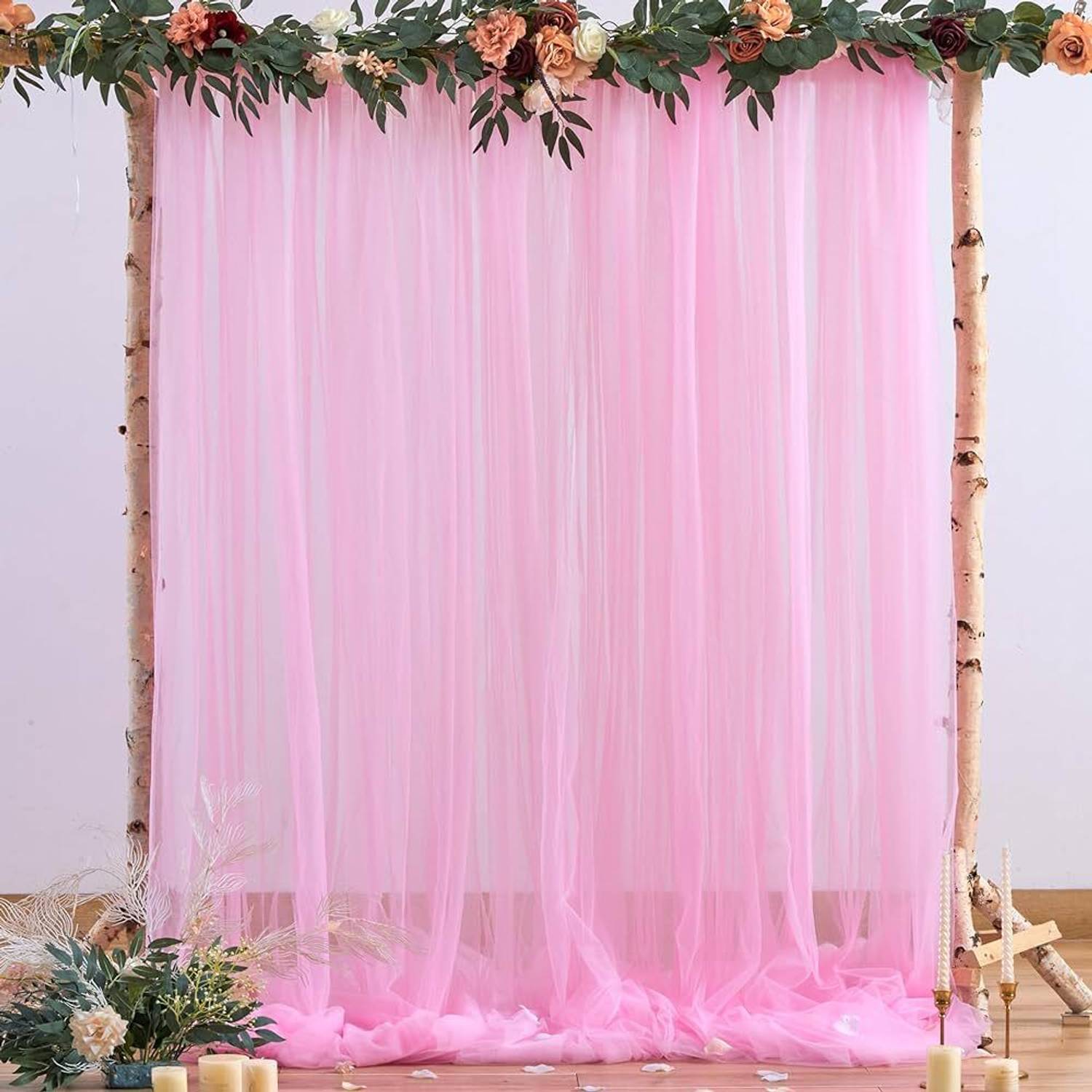 AAKRISH 152.4 cm (5 ft) Window Net Semi Transparent Curtain (Pack Of 2)