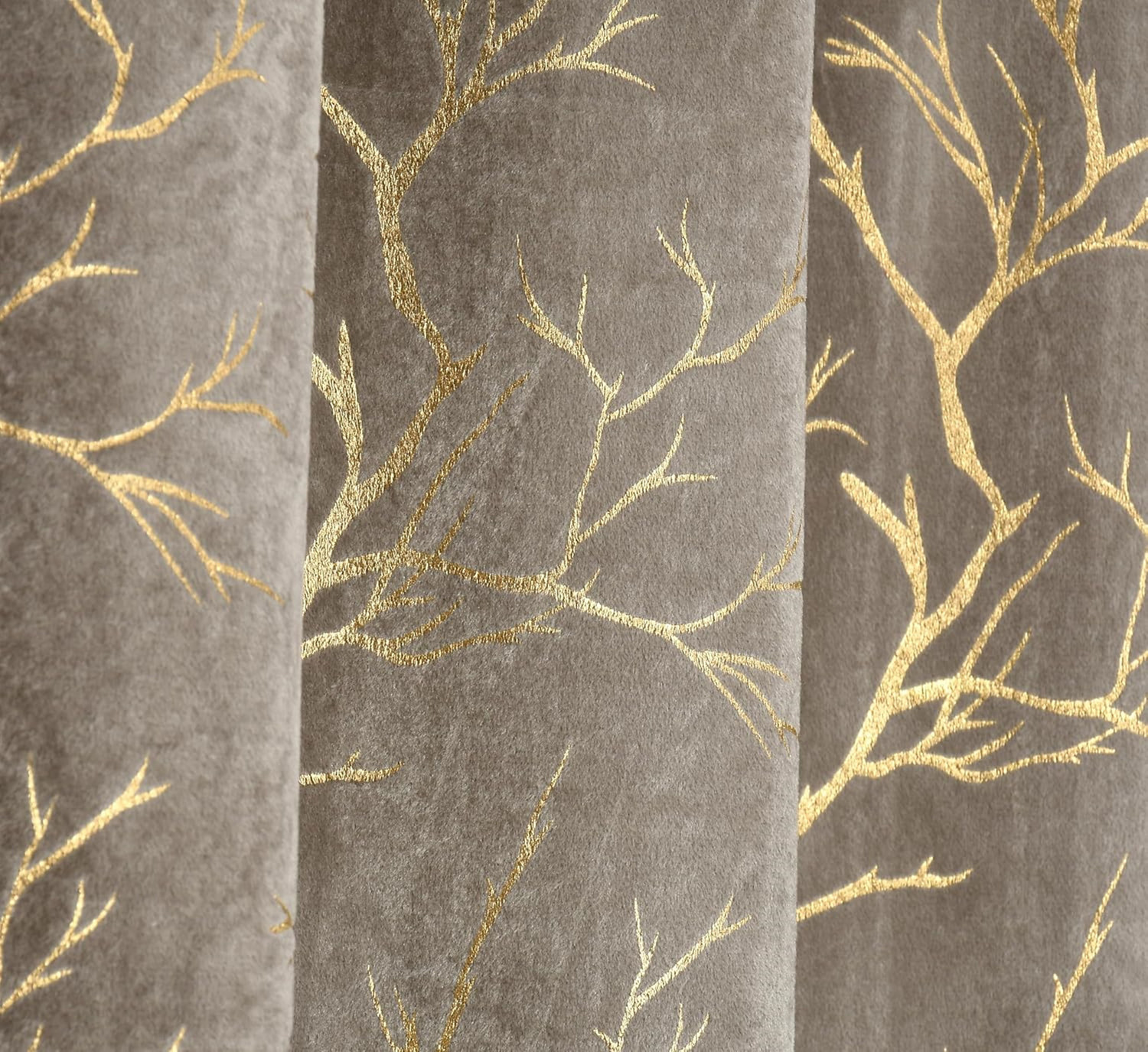 Image of Galaxy Drape 274 cm (9 ft) Long Door Velvet Room Darkening Curtain (Pack Of 2)