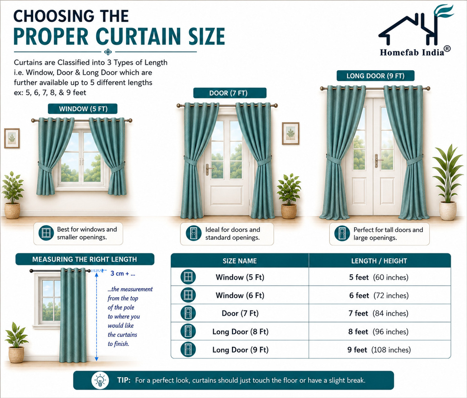 Image of Homefab India 243 cm (8 ft) Long Door Velvet Room Darkening Curtain (Pack Of 2)