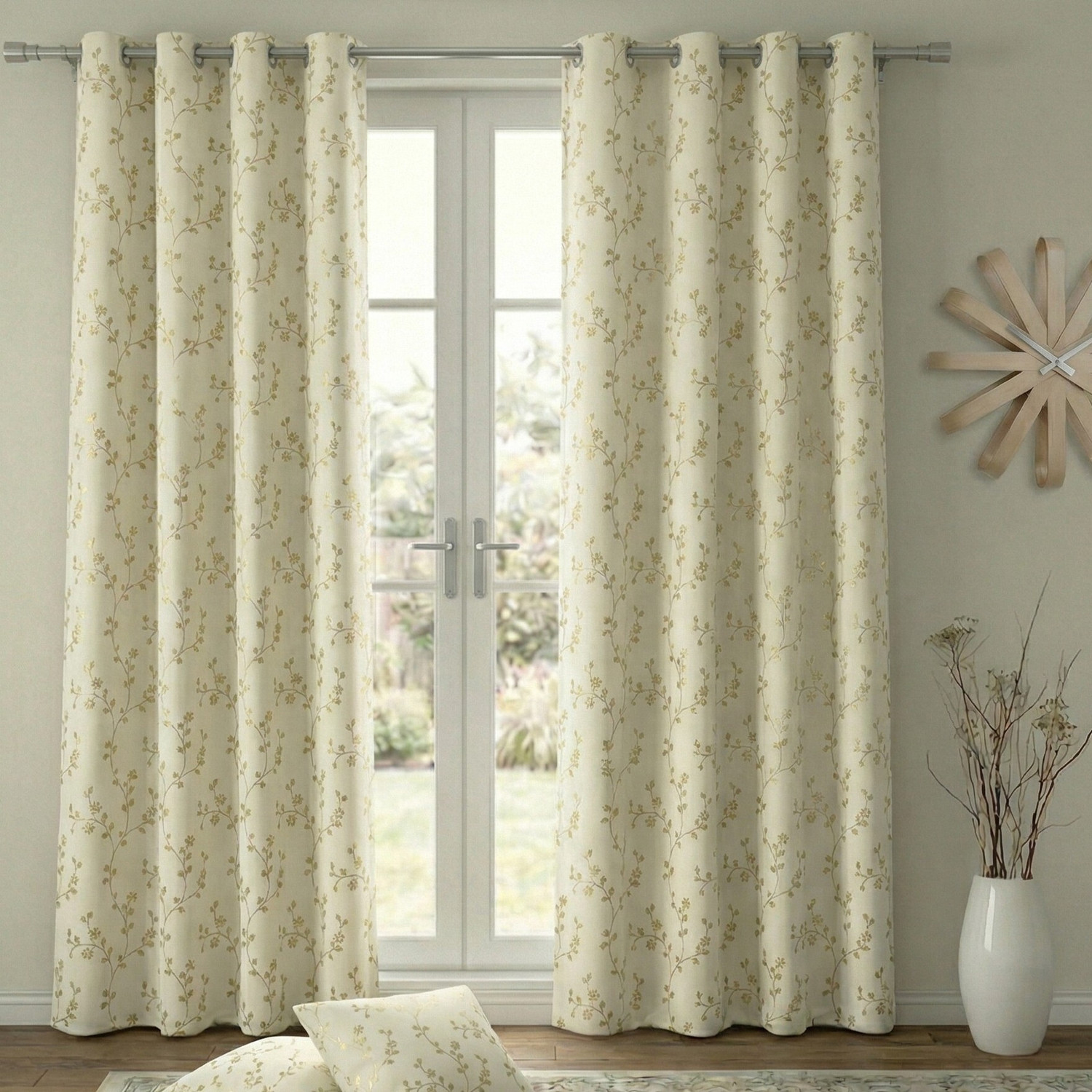 Image of Home Spark 183 cm (6 ft) Window Velvet Room Darkening Curtain (Pack Of 2)