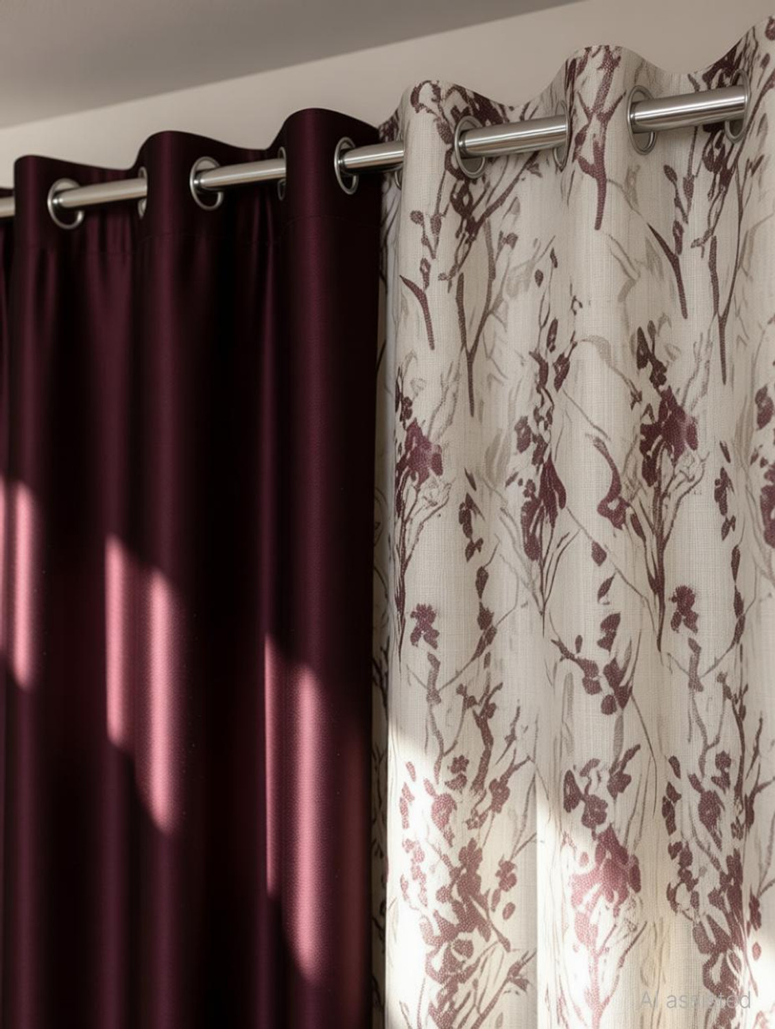 Image of Benchmark 336 cm (11 ft) Long Door Polyester Semi Transparent Curtain (Pack Of 4)